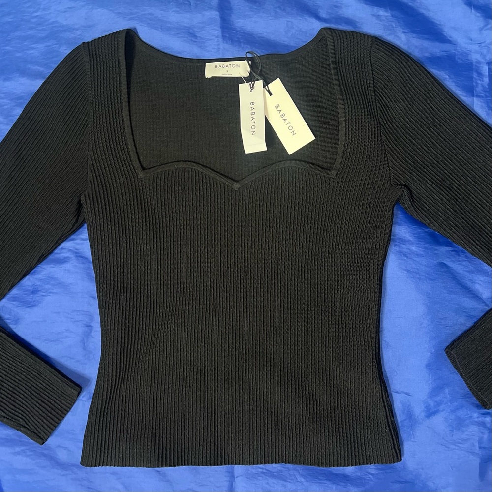 ARITZIA Sculpt Knit Sweetheart Longsleeve